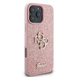 Guess Fixed Glitter Big 4G Case til iPhone 16 Pro - Pink