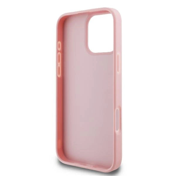 Guess Fixed Glitter Big 4G Case til iPhone 16 Pro - Pink
