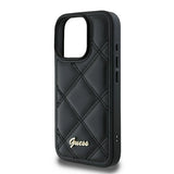 Guess Quilted Metal Logo iPhone 16 Pro Max Case - sort