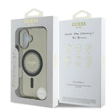 Guess IML Rhinestones MagSafe iPhone 16 Plus Case - sort