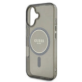 Guess IML Glitter Circle MagSafe-hylster til iPhone 16 - sort