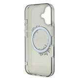 Guess IML Flowers Wreath MagSafe-hylster til iPhone 16 - sort