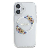 Gæt IML Flowers Wreath MagSafe iPhone 16 Case - klar