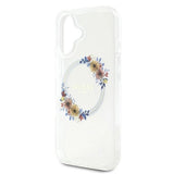 Gæt IML Flowers Wreath MagSafe iPhone 16 Case - klar