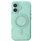 Gæt IML Rhinestones MagSafe iPhone 16 Case - Grøn