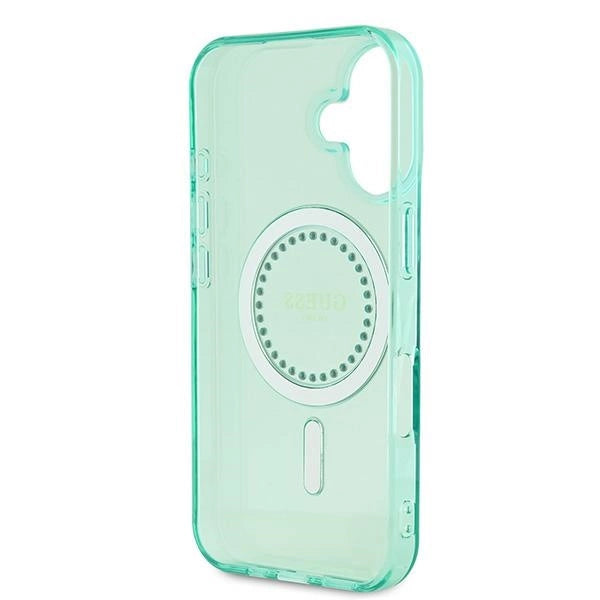 Gæt IML Rhinestones MagSafe iPhone 16 Case - Grøn