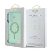 Gæt IML Rhinestones MagSafe iPhone 16 Case - Grøn