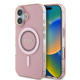 Gæt IML Rhinestones MagSafe iPhone 16 Case - Pink