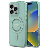 Gæt IML Rhinestones MagSafe iPhone 16 Pro Max Case - Grøn