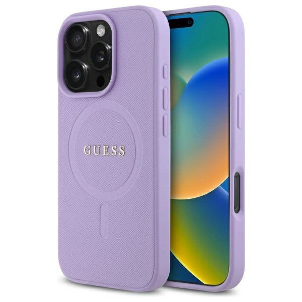 Gæt Saffiano MagSafe iPhone 16 Pro Max Case - lilla