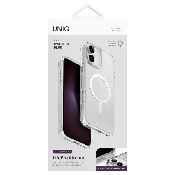 Uniq LifePro Xtreme Magclick opladning iPhone 16 Plus Case - gennemsigtig