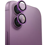 Uniq Optix Aluminium Camera Lens Protector med Applicator til iPhone 16 / iPhone 16 Plus - Pink