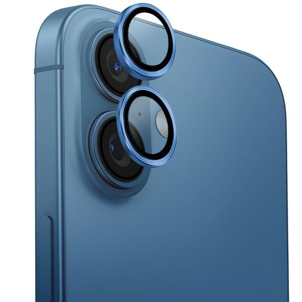 Uniq Optix Aluminium Camera Lens Protector med Applicator til iPhone 16 / iPhone 16 Plus - Beige