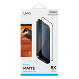 Uniq Optix Matte hærdet glas med applikator til iPhone 16