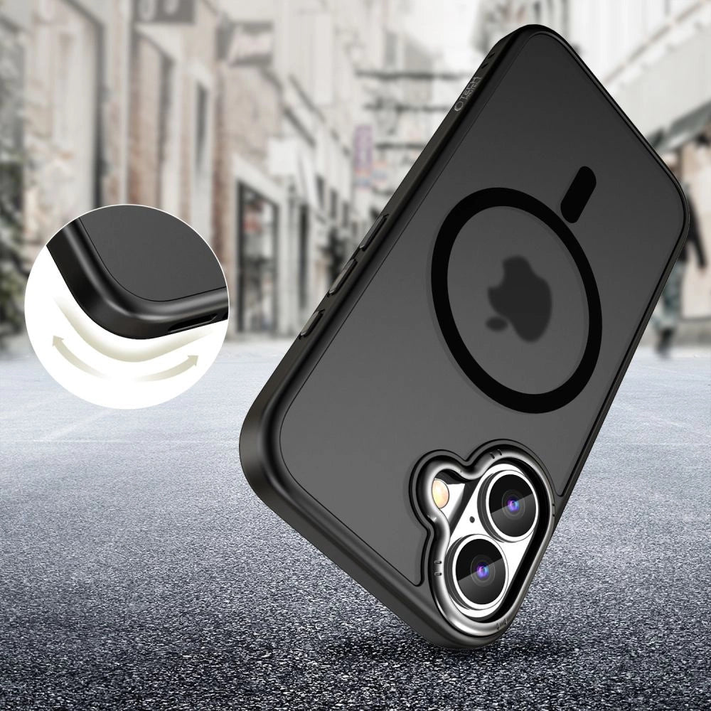 Tech-Protect MagEdge MagSafe iPhone 16 Case - Halvt gennemsigtigt