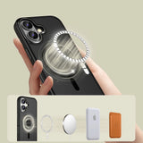 Tech-Protect MagEdge MagSafe iPhone 16 Case - Halvt gennemsigtigt