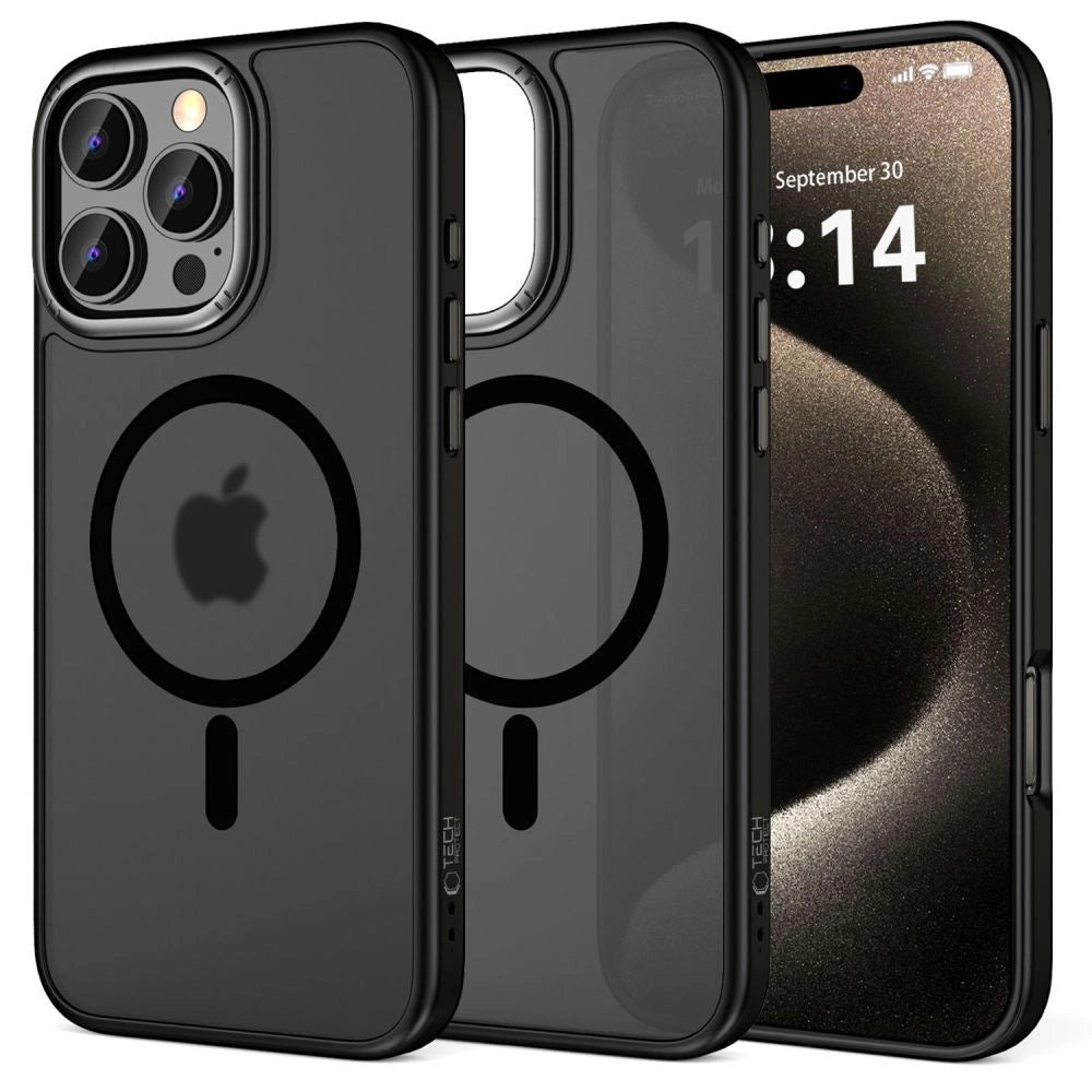 Tech-Protect MagEdge MagSafe iPhone 16 Pro Max Case - Halvt gennemsigtigt