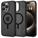 Tech-Protect MagEdge MagSafe iPhone 16 Pro Max Case - Halvt gennemsigtigt
