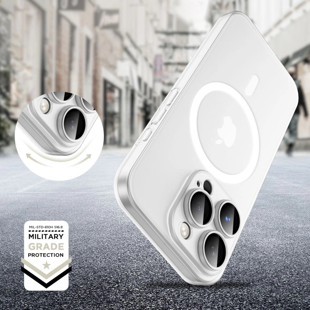 Tech-Protect MagSlim MagSafe Case til iPhone 16 Pro - hvid