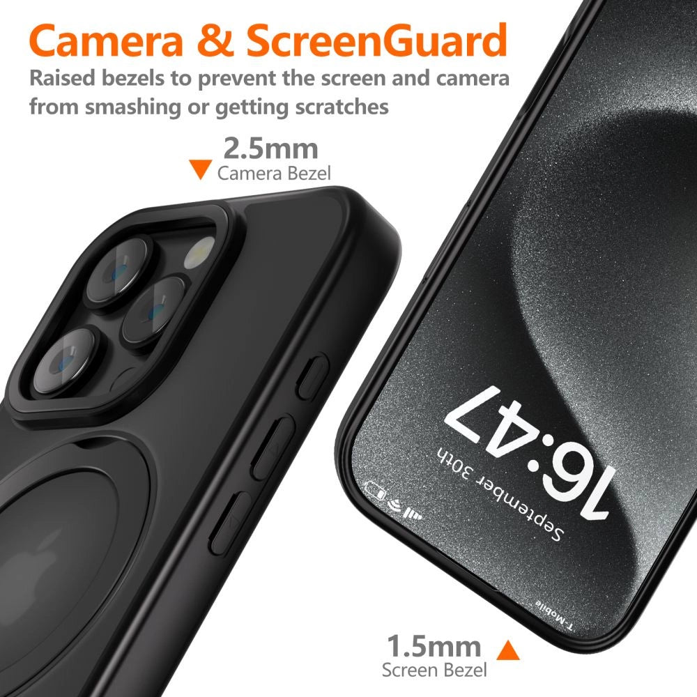 Tech-Protect MagRing MagSafe Case med stativ til iPhone 16 Pro - sort