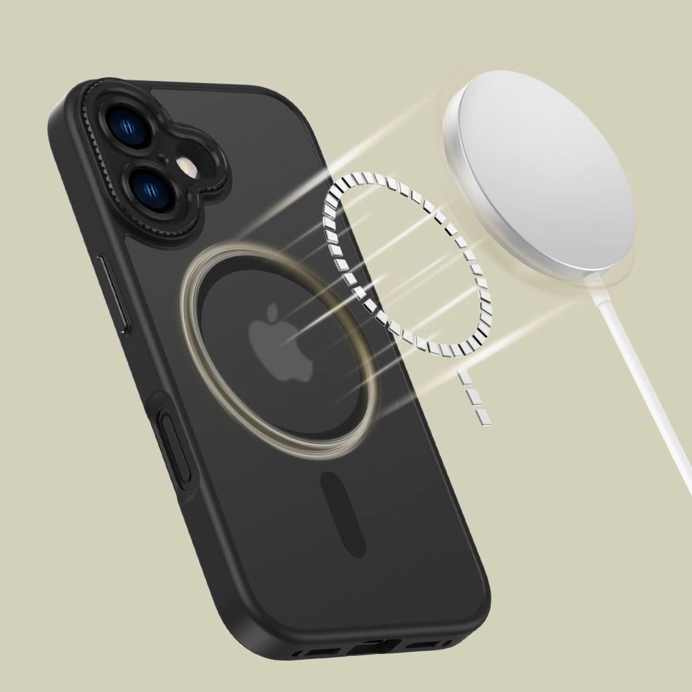 Tech-Protect MagCam MagSafe iPhone 16 Case - Halvt gennemsigtigt