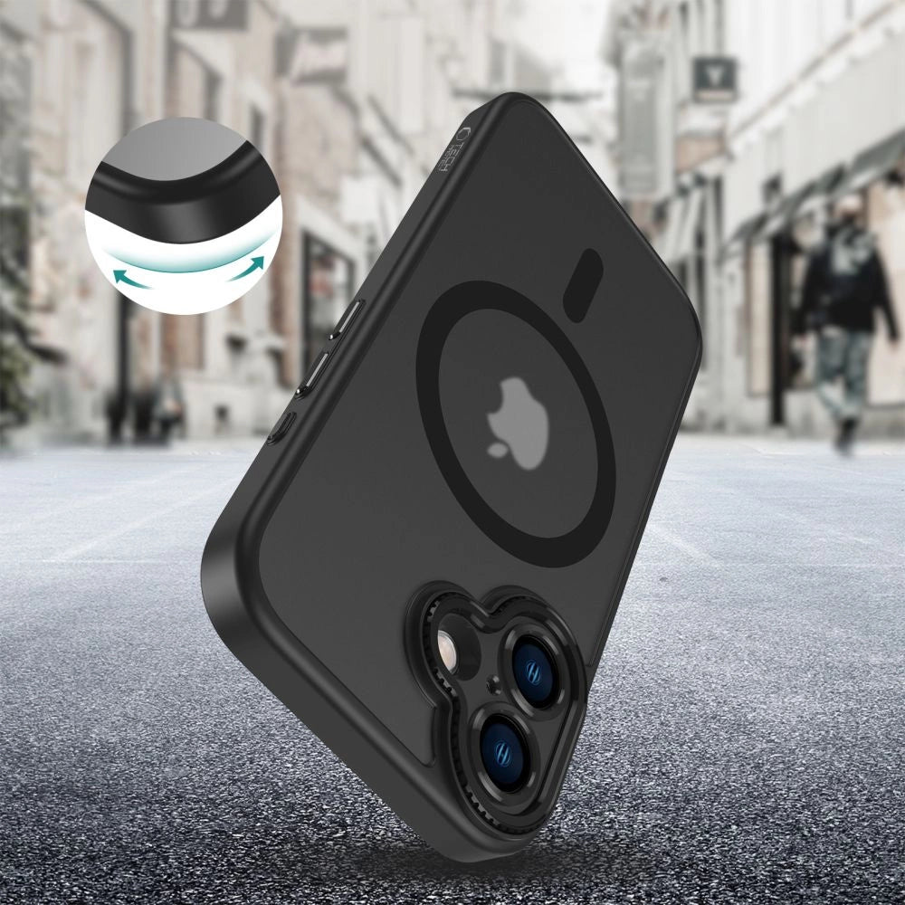 Tech-Protect MagCam MagSafe iPhone 16 Case - Halvt gennemsigtigt