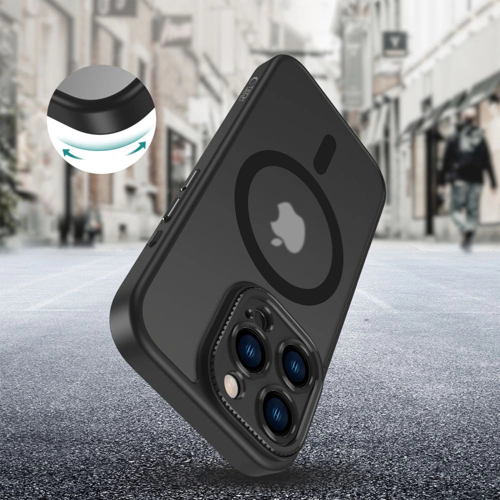 Tech-Protect MagCam MagSafe iPhone 16 Pro Case - Halvt gennemsigtig