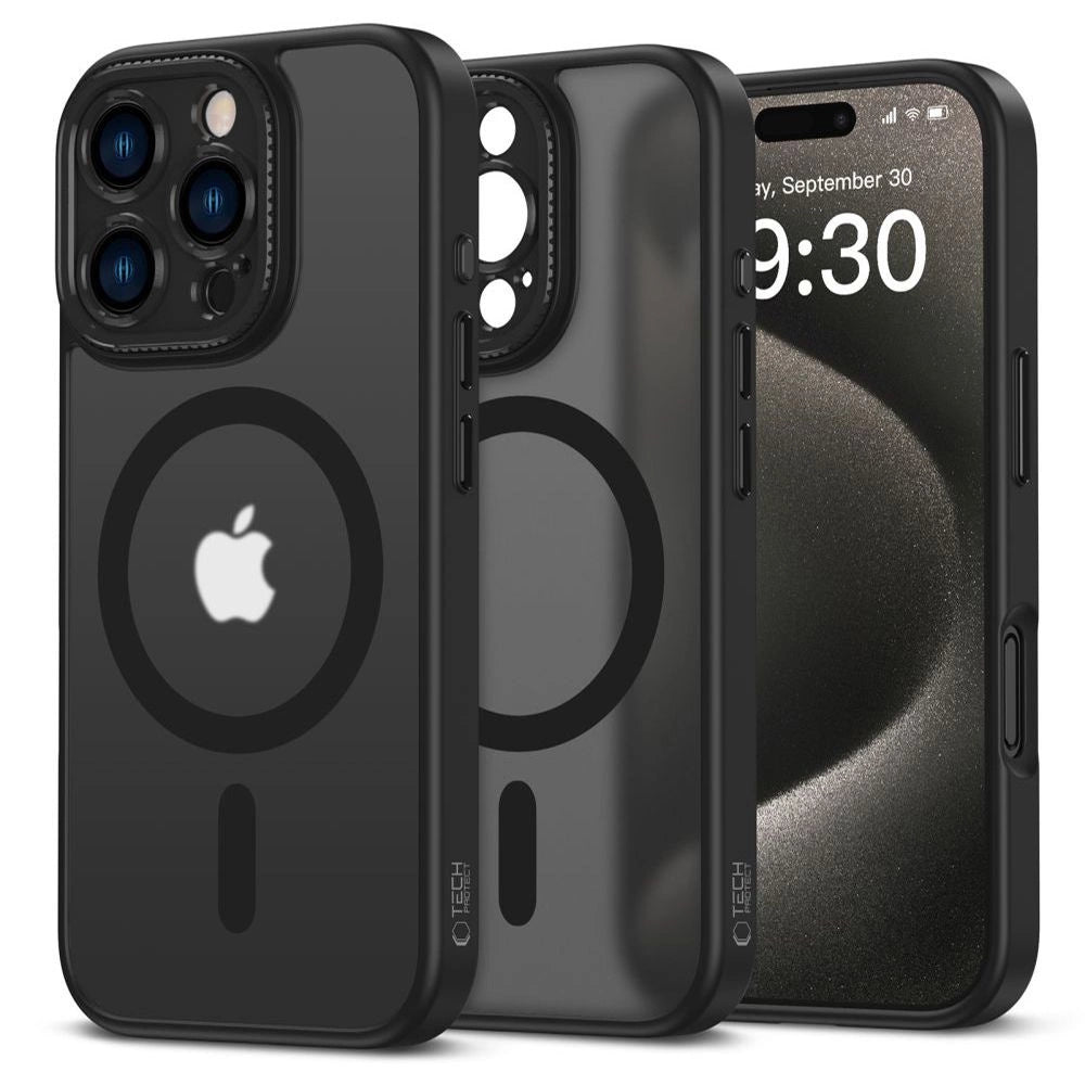 Tech-Protect MagCam MagSafe iPhone 16 Pro Max Case - Halvt gennemsigtig