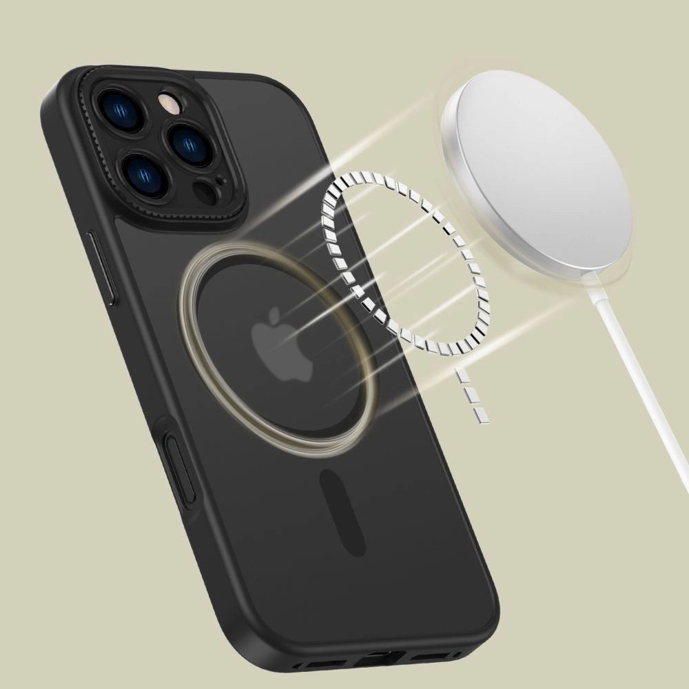 Tech-Protect MagCam MagSafe iPhone 16 Pro Max Case - Halvt gennemsigtig