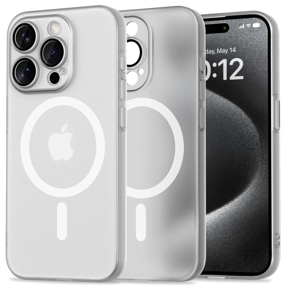 Tech-Protect MagSlim MagSafe iPhone 15 Pro Case - hvid