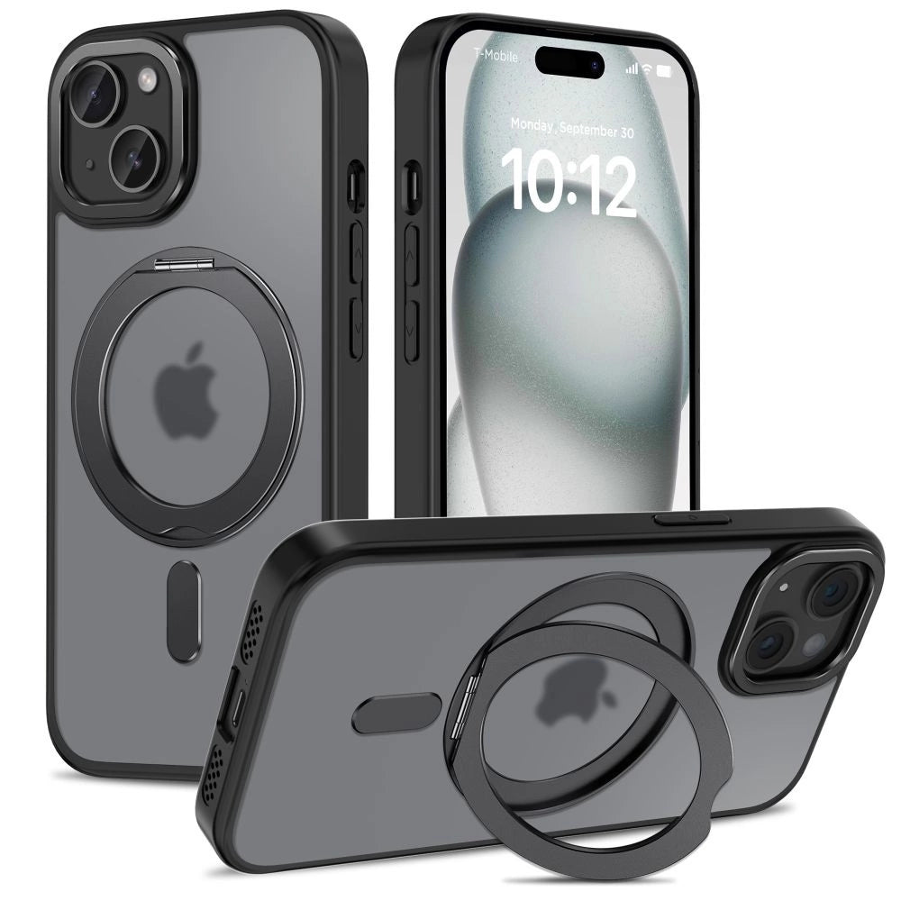 Tech-Protect MagRing MagSafe Case med stativ til iPhone 15 - sort