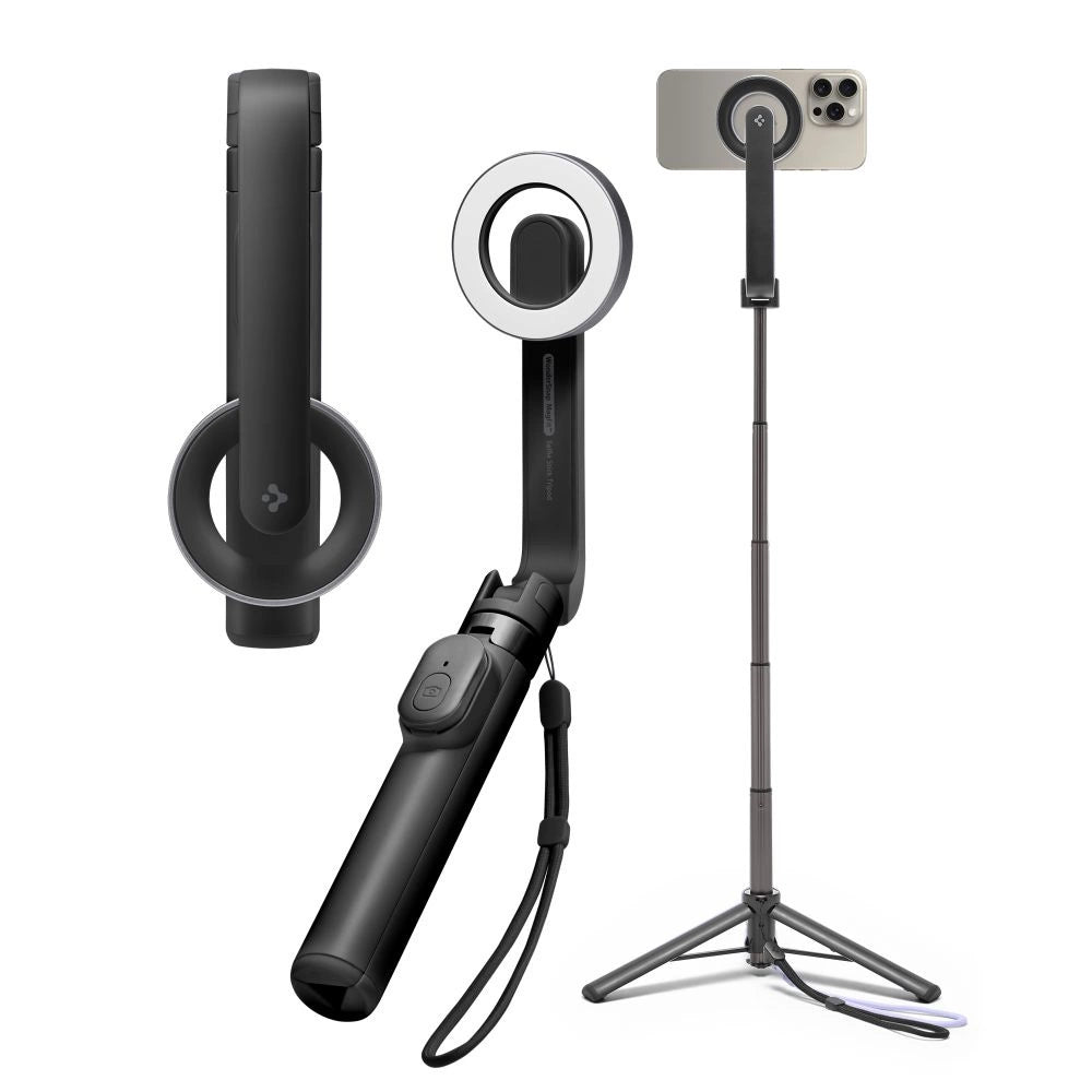 Selfie stick Spigen S571W MagSafe Bluetooth med stativ - sort