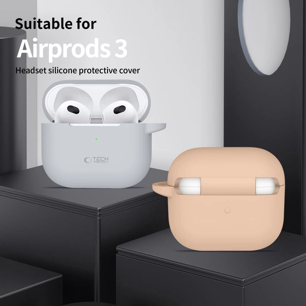 Tech-Protect Silicone Hook Case til Apple AirPods 3 - sort