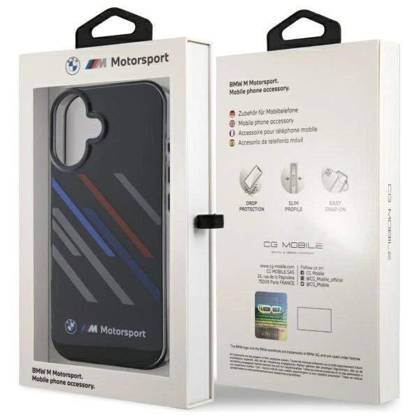 BMW Motosport IML Random Stripes iPhone 16 Case - sort