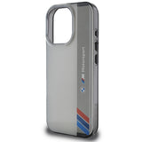 BMW Motosport IML Vertical Stripe iPhone 16 Pro Max Case - Grå