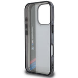 BMW Motosport IML Vertical Stripe iPhone 16 Pro Max Case - Grå