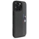 BMW M Perforeret Tricolor Detail Line iPhone 16 Pro Max Case - mørk grå