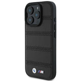 BMW M perforeret og syet linje MagSafe-fodral til iPhone 16 Pro - sort