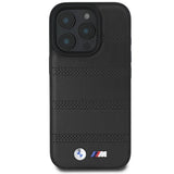 BMW M perforeret og syet linje MagSafe-fodral til iPhone 16 Pro - sort