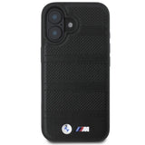 BMW M perforeret og syet linje MagSafe-foder for iPhone 16 - sort