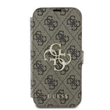 Guess 4G Metal Logo iPhone 16 Plus Case - Brunt