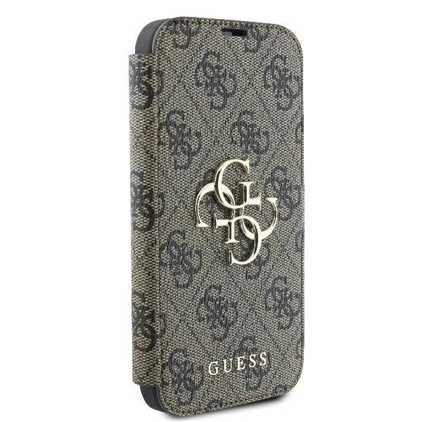 Guess 4G Metal Logo iPhone 16 Plus Case - Brunt