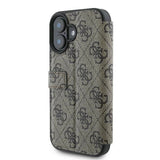 Guess 4G Metal Logo iPhone 16 Plus Case - Brunt