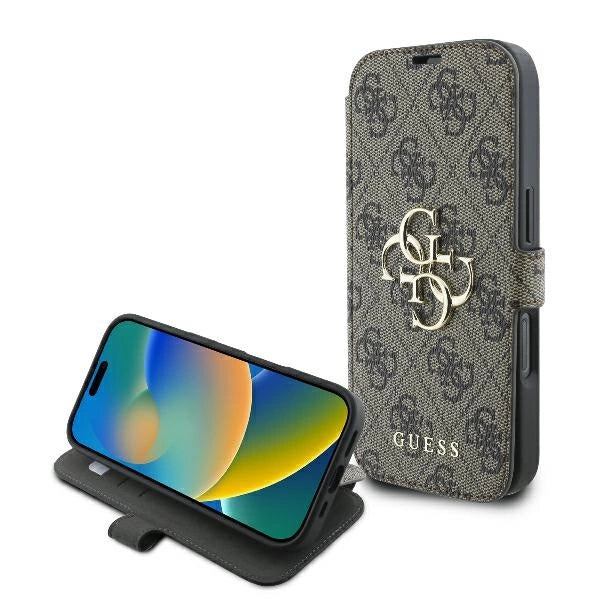Guess 4G Metal Logo iPhone 16 Pro Max Case - Brunt