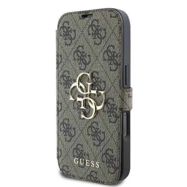 Guess 4G Metal Logo iPhone 16 Pro Max Case - Brunt