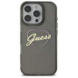 Guess IML Heart Case til iPhone 16 Pro - sort