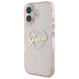 Gæt IML Heart iPhone 16 Case - Pink