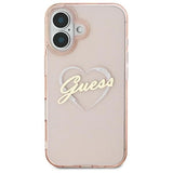 Gæt IML Heart iPhone 16 Case - Pink