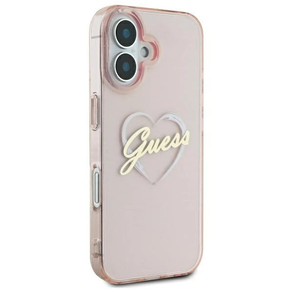 Gæt IML Heart iPhone 16 Case - Pink