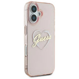 Gæt IML Heart iPhone 16 Case - Pink